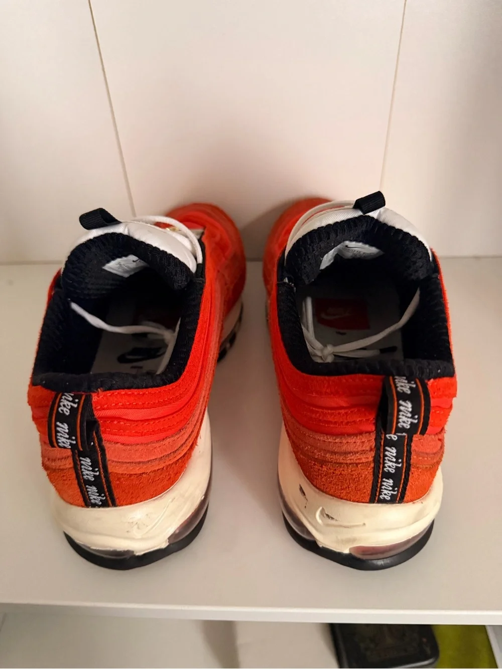 Nike Air Max 97 SE‎ Running Club Sneakers Men’s Size 8 Orange Red DB0246-800